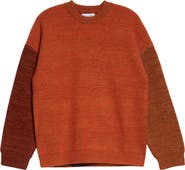 Waste Yarn Project Odd Colorblock Wool Blend Sweater