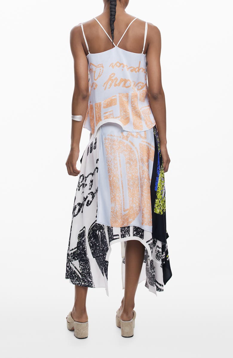 Desigual Asymmetric Strappy Camisole, Alternate, color, White