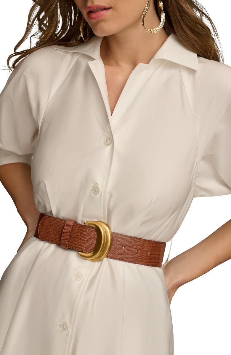 Donna Karan New York Cotton Midi Shirtdress, Alternate, color,