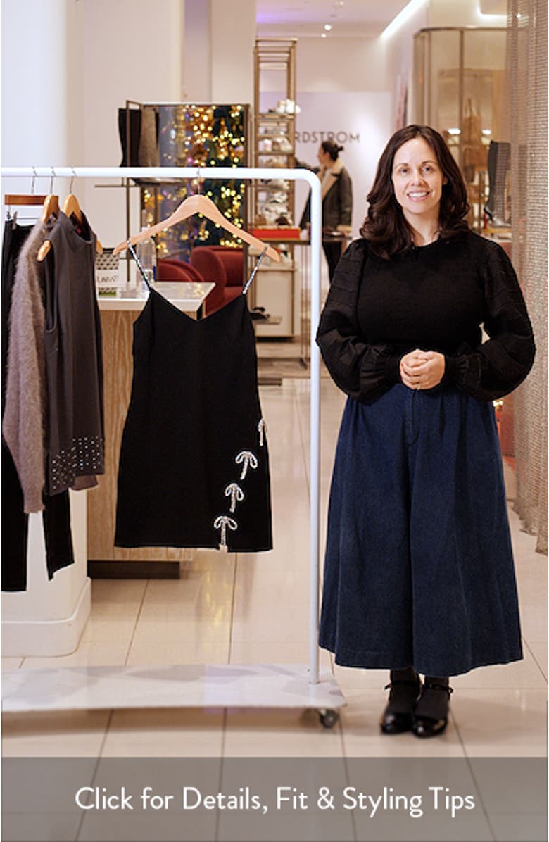 Rhinestone Bow Minidress, sales video thumbnail