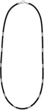 LAGOS Matte Black Caviar Beaded Station Necklace