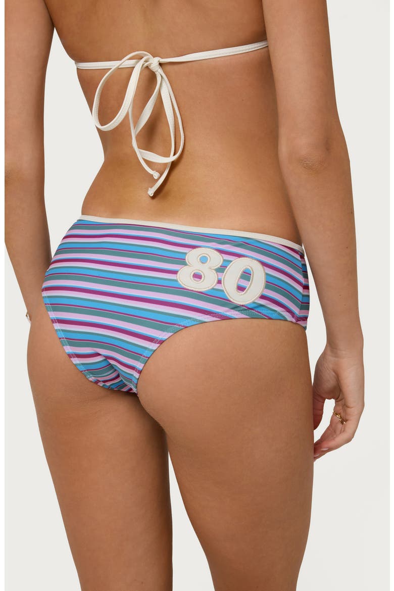 Carlota Stripe Boyshort Bikini Bottoms, Alternate, color, BLUE MIX