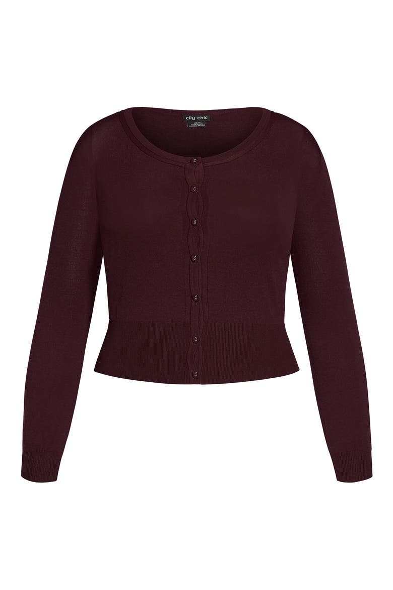 French Kiss Cardigan, Alternate, color, SPICED PLUM