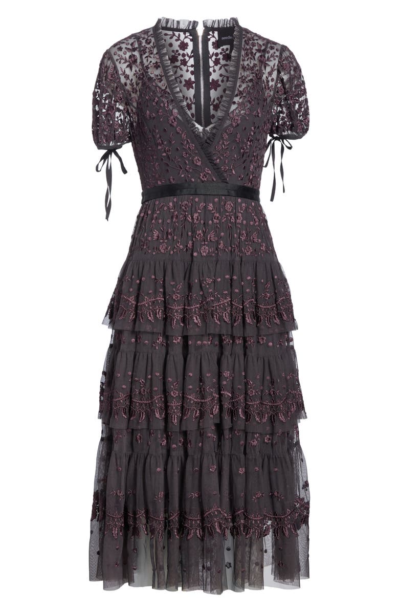 Needle & Thread Layered Lace Dress, Alternate, color, 