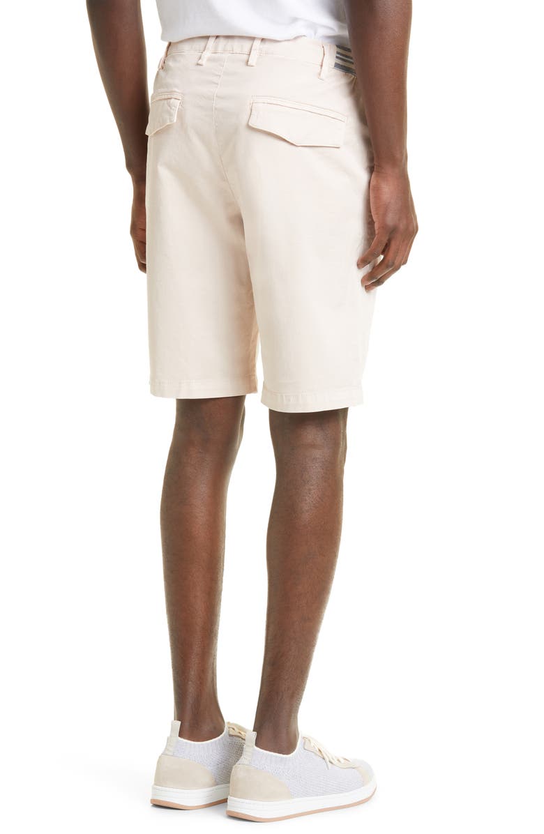 Eleventy Garment Dye Cotton Stretch Twill Bermuda Shorts, Alternate, color,