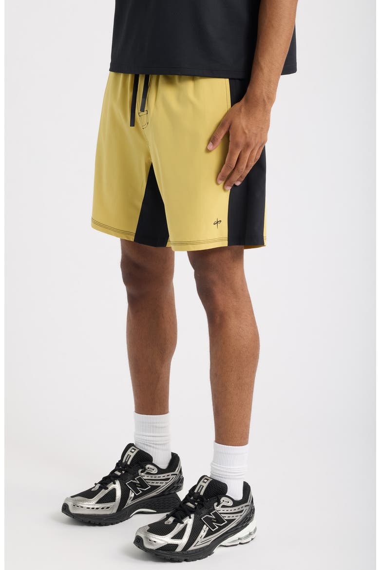 Tempo Wordmark Performance Shorts, Alternate, color, GOLD