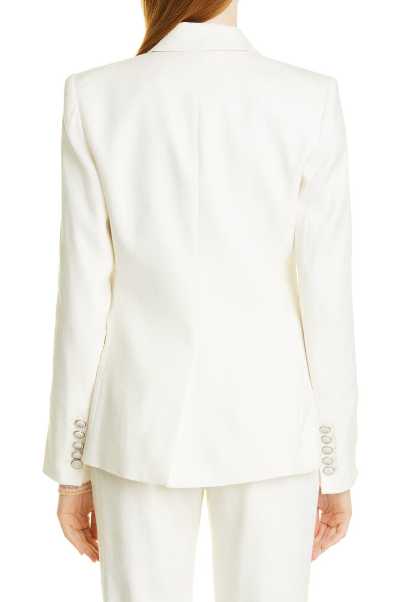 Miller Linen Blend Dickey Jacket, Alternate, color, WHITE