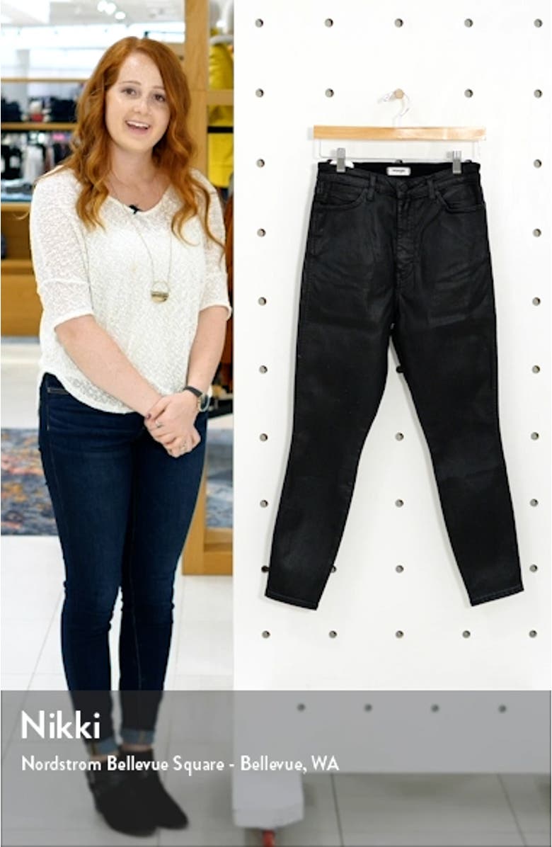 Wriggler High Waist Ankle Skinny Jeans, sales video thumbnail