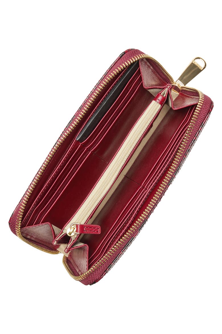 Suri Leather Zip Wallet, Alternate, color, EMBRACE