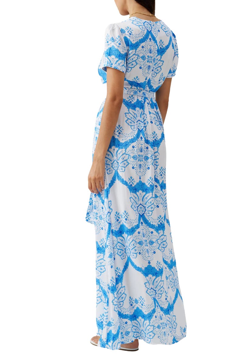 Melissa Odabash Lou Print Cover-Up Maxi Dress, Alternate, color, 