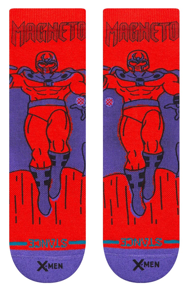 Stance Kids' Magneto Crew Socks, Alternate, color, Red