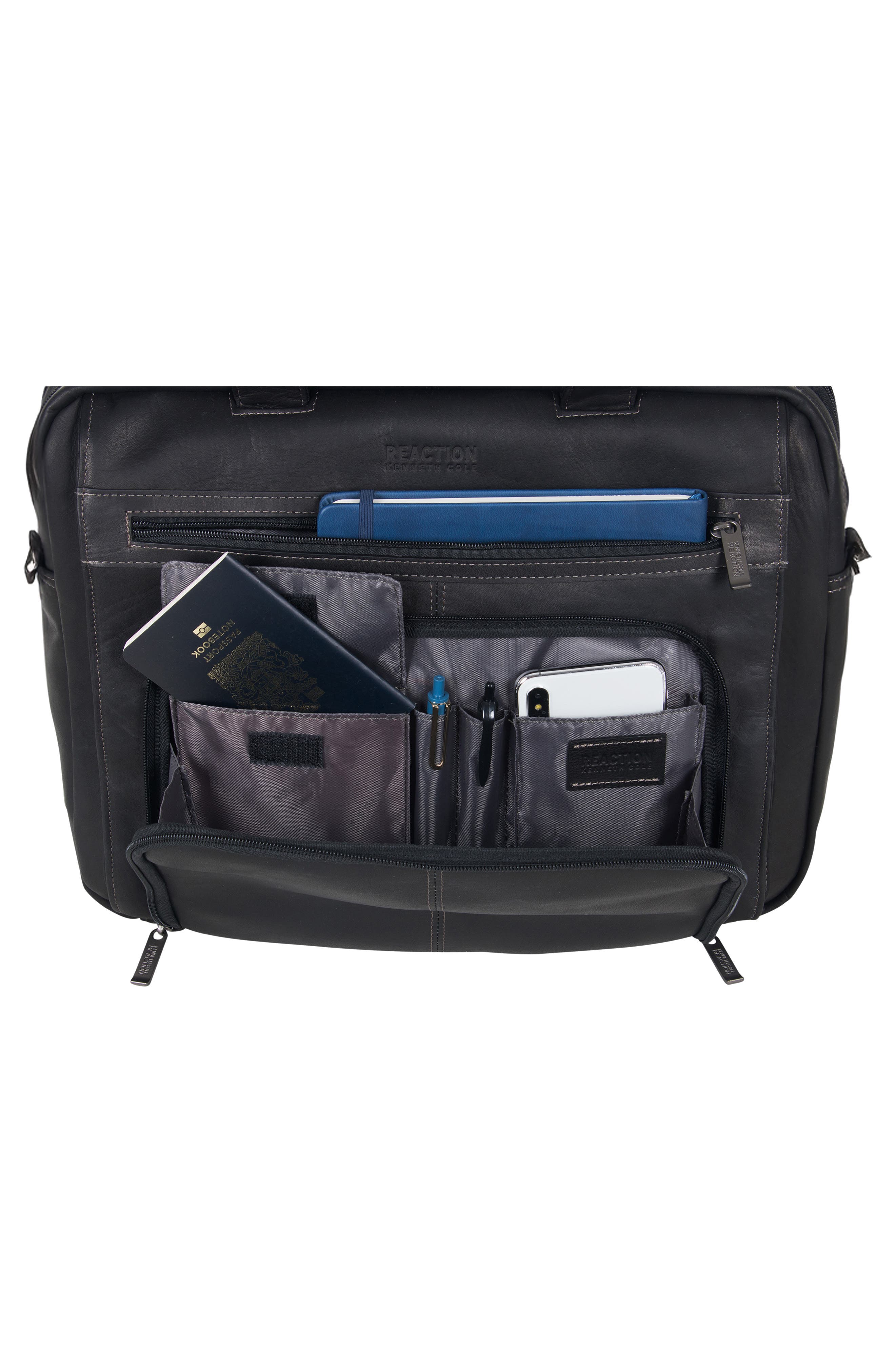 Kenneth Cole Colombian Leather, Alternate, color, Black