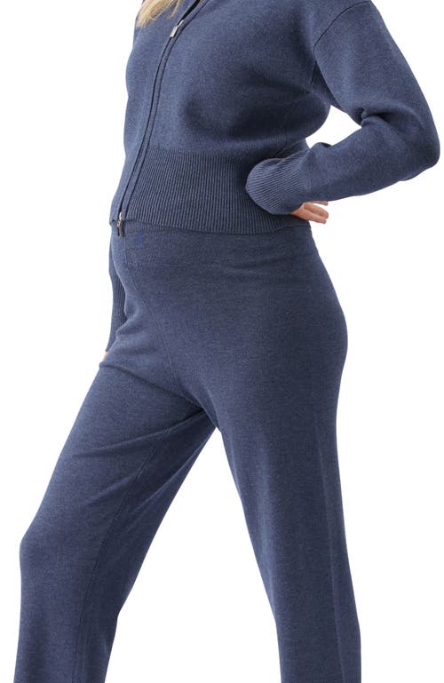 Ripe Maternity Delta Knit Pant In Blue