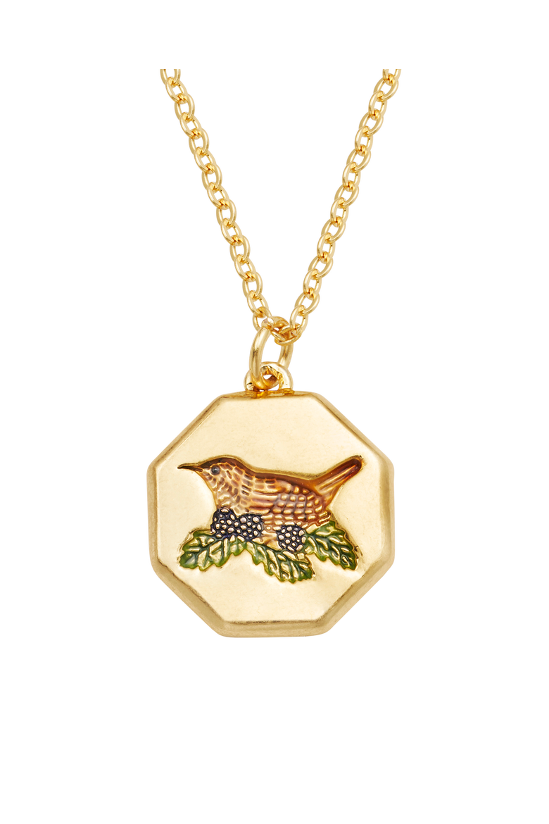 Wren & Blackberry Necklace, Main, color, Gold