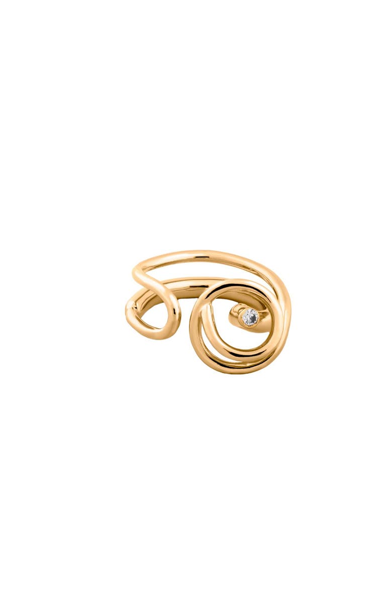 PIERETTI Coraline ring, Alternate, color, Gold Plate