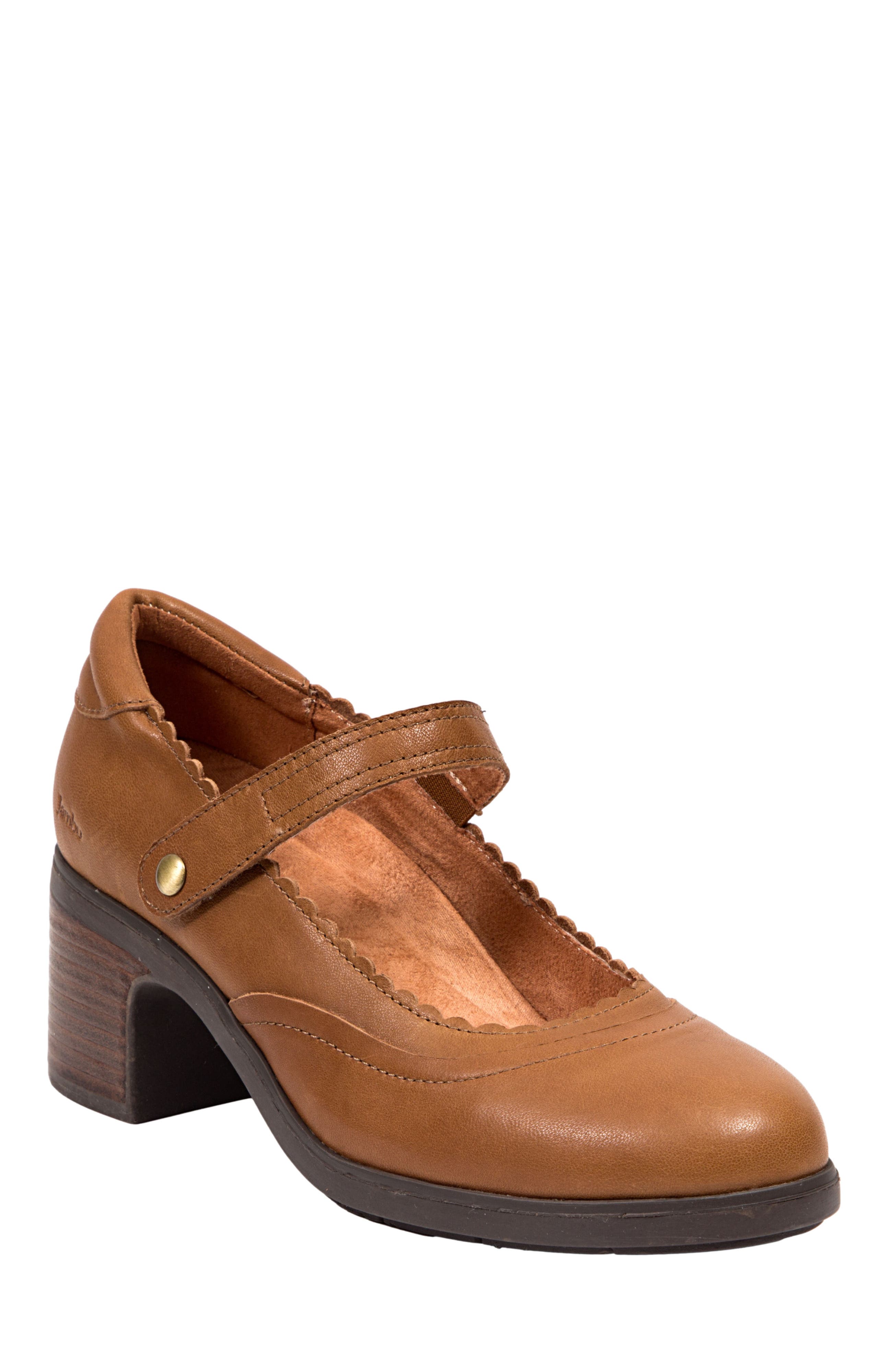 Jambu Vanessa Casual Heel Mary Jane, Main, color, Dark Tan