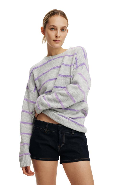 Cotton On Luxe Crew Sweater In Blue