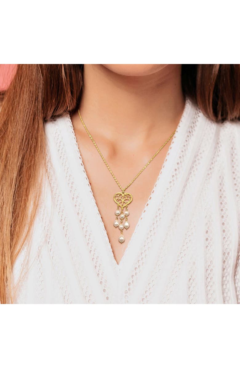 DELMAR 6-6.5mm Cultured Freshwater Pearl Pendant Necklace, Alternate, color,