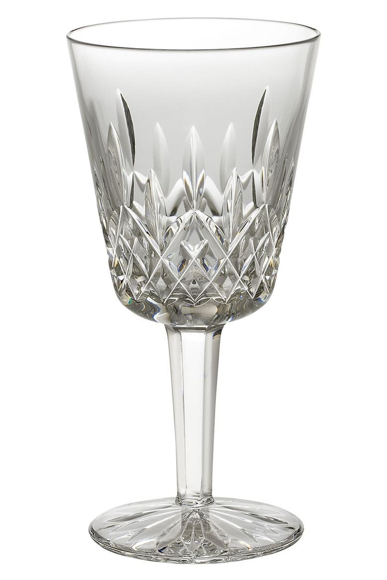 'Lismore' Lead Crystal Goblet, Main, color, CLEAR