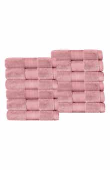Aria 12-Piece Turkish Cotton Washcloths