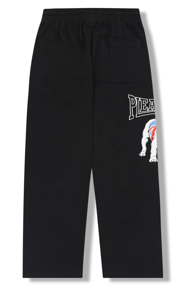 PLEASURES Bulldog Cotton Sweatpants, Alternate, color, Black
