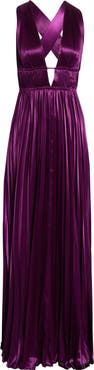 Ulla Johnson Lena Pleat Satin Gown