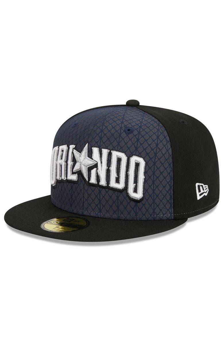 New Era Men's New Era  Navy/Black Orlando Magic 2023/24 City Edition 59FIFTY Fitted Hat, Alternate, color, 