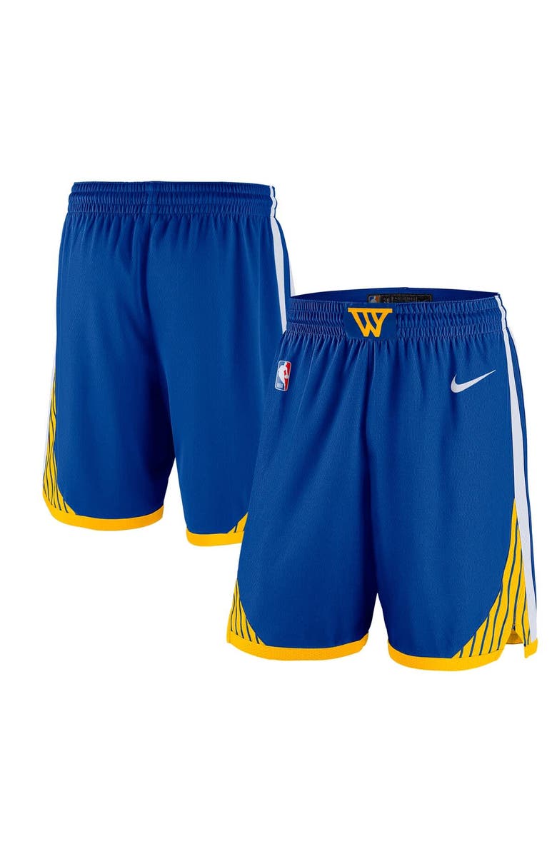 Nike Men's Nike Royal Golden State Warriors 2024/25 Icon Edition Swingman Shorts, Main, color, 