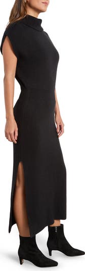 Madeline Rib Turtleneck Maxi Sweater Dress