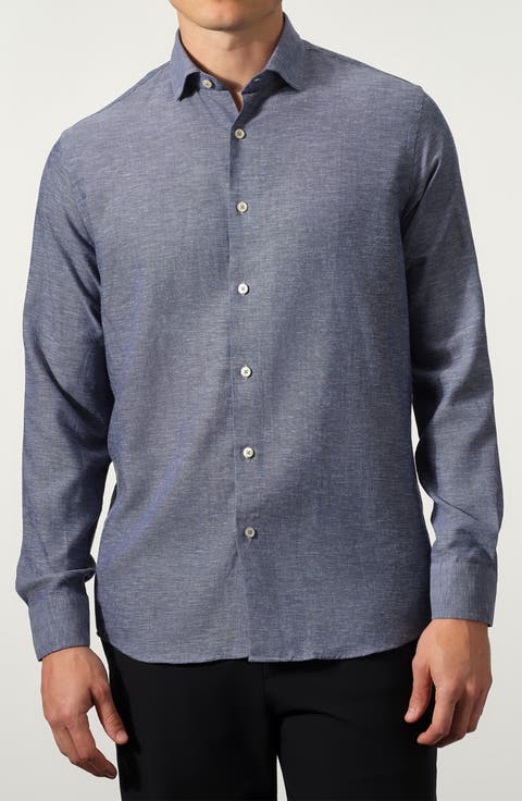Linen & Tencel Button Up Shirt
