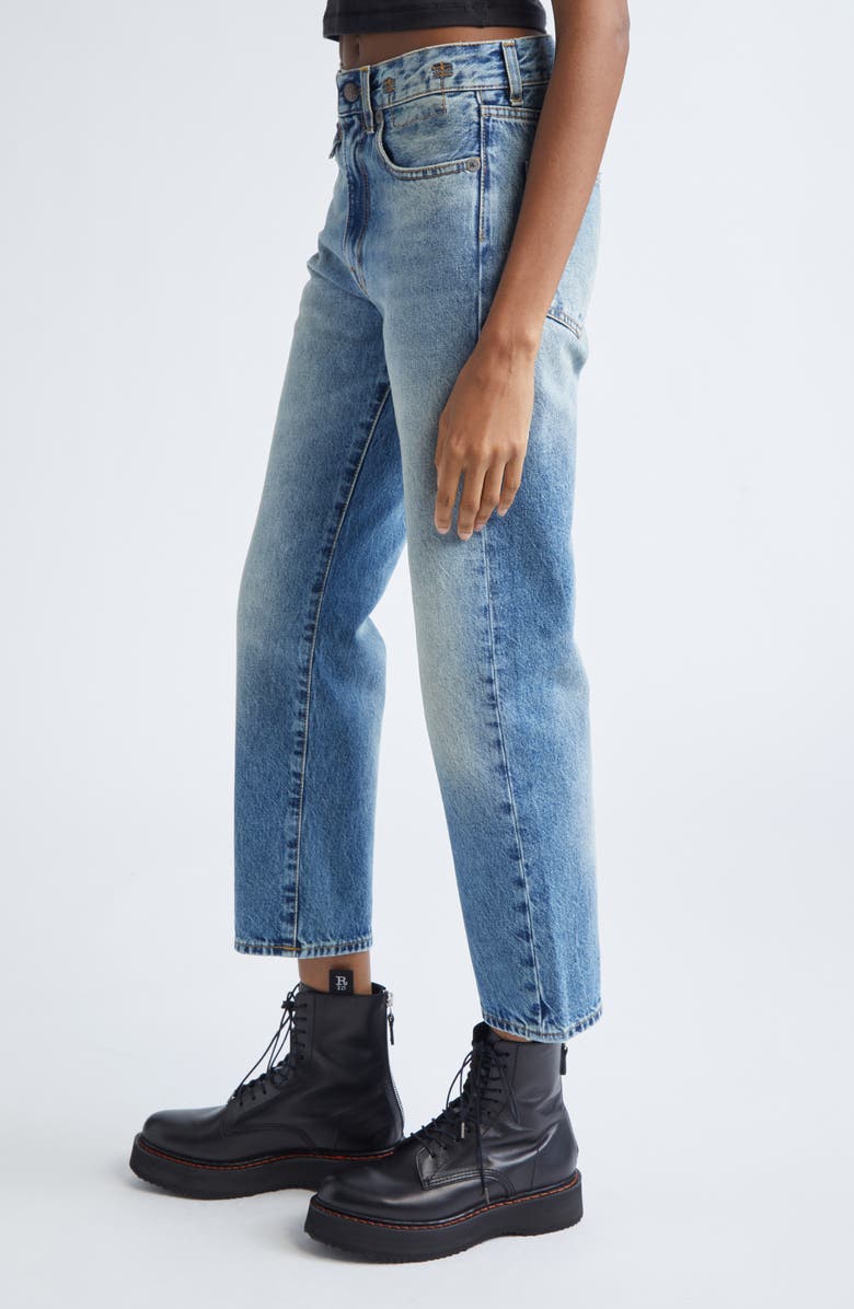 R13 Straight Leg Boyfriend Jeans, Alternate, color, Jasper