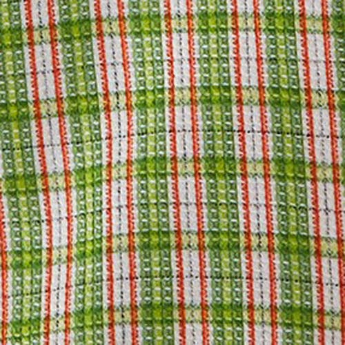 Tag Set Of 2 Growing On Me Sentiment With Mushroom Print And Green Plaid Cotton Kitchen Dishtowels 2 In Green