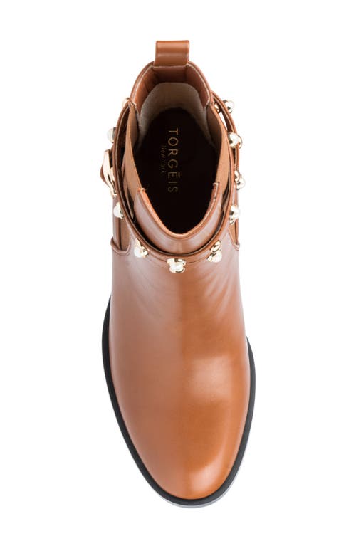 Torgeis Ivy Studded Chelsea Boot In Cognac