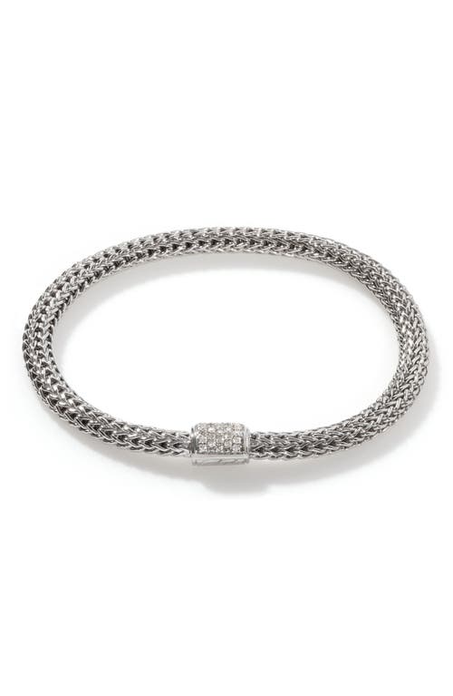 John Hardy Icon Bracelet, Sterling Silver, Diamonds, 5mm