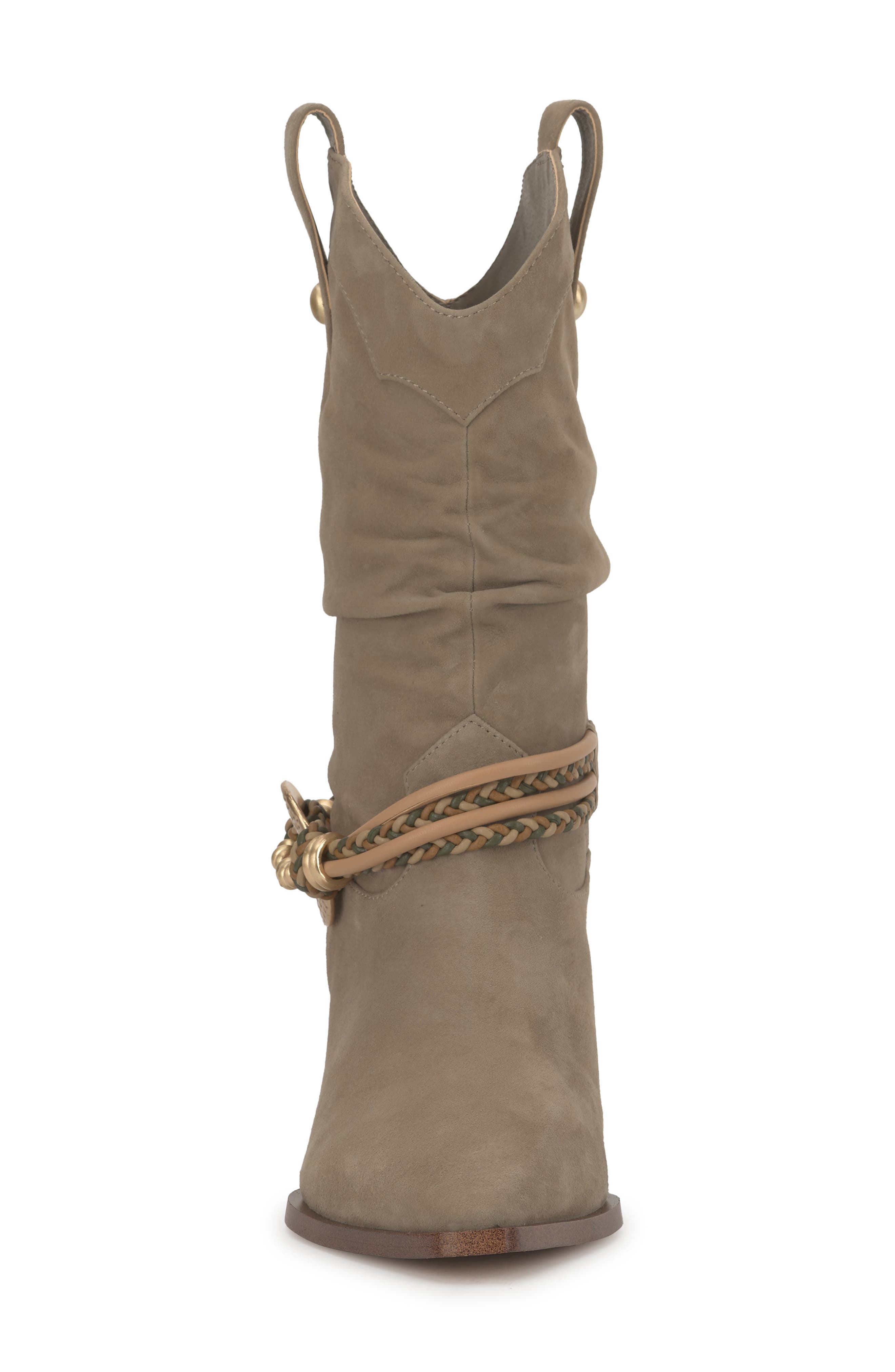 Hanie Western Boot, Alternate, color, LIGHT GREY