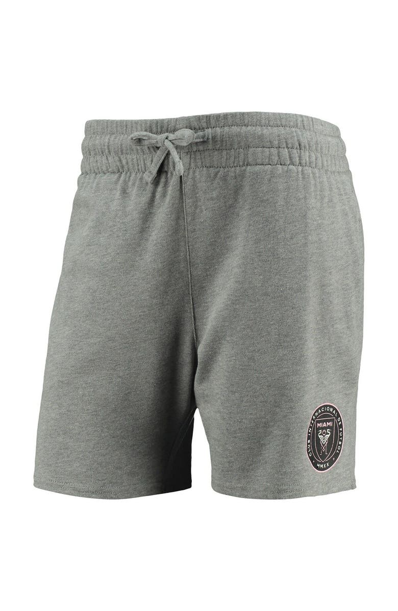 Mitchell & Ness Women's Mitchell & Ness Heathered Gray Inter Miami CF Logo Shorts, Alternate, color, Heather Gray