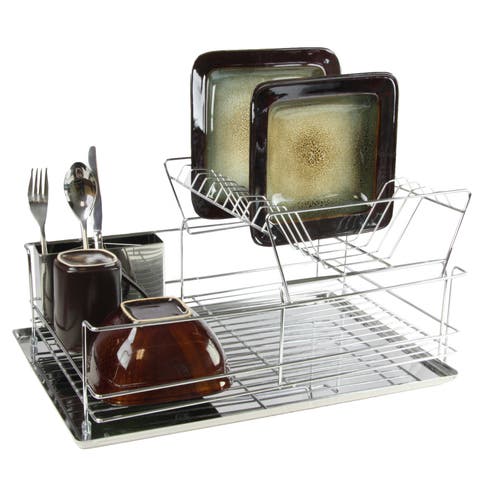 15.5 Inch Stainless Iron Shelf Dish Rack