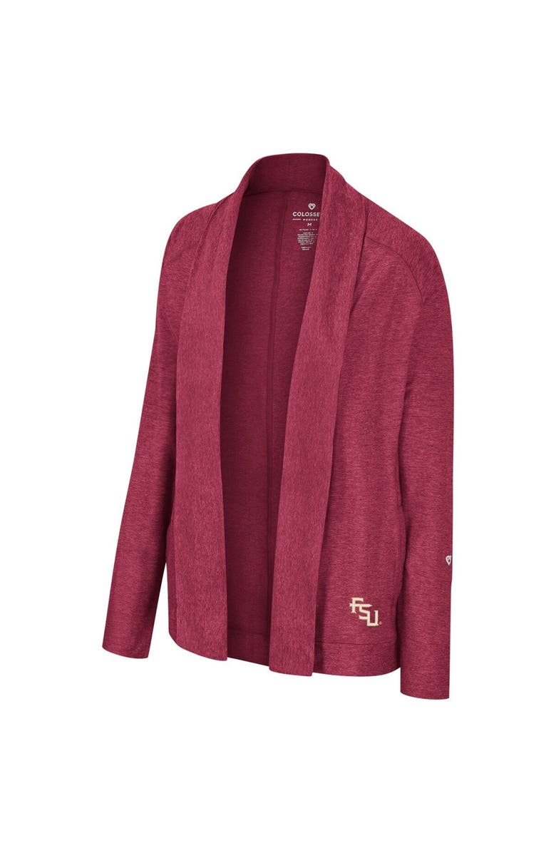 COLOSSEUM Women's Colosseum Garnet Florida State Seminoles Morningside Cardigan Sweater, Alternate, color,