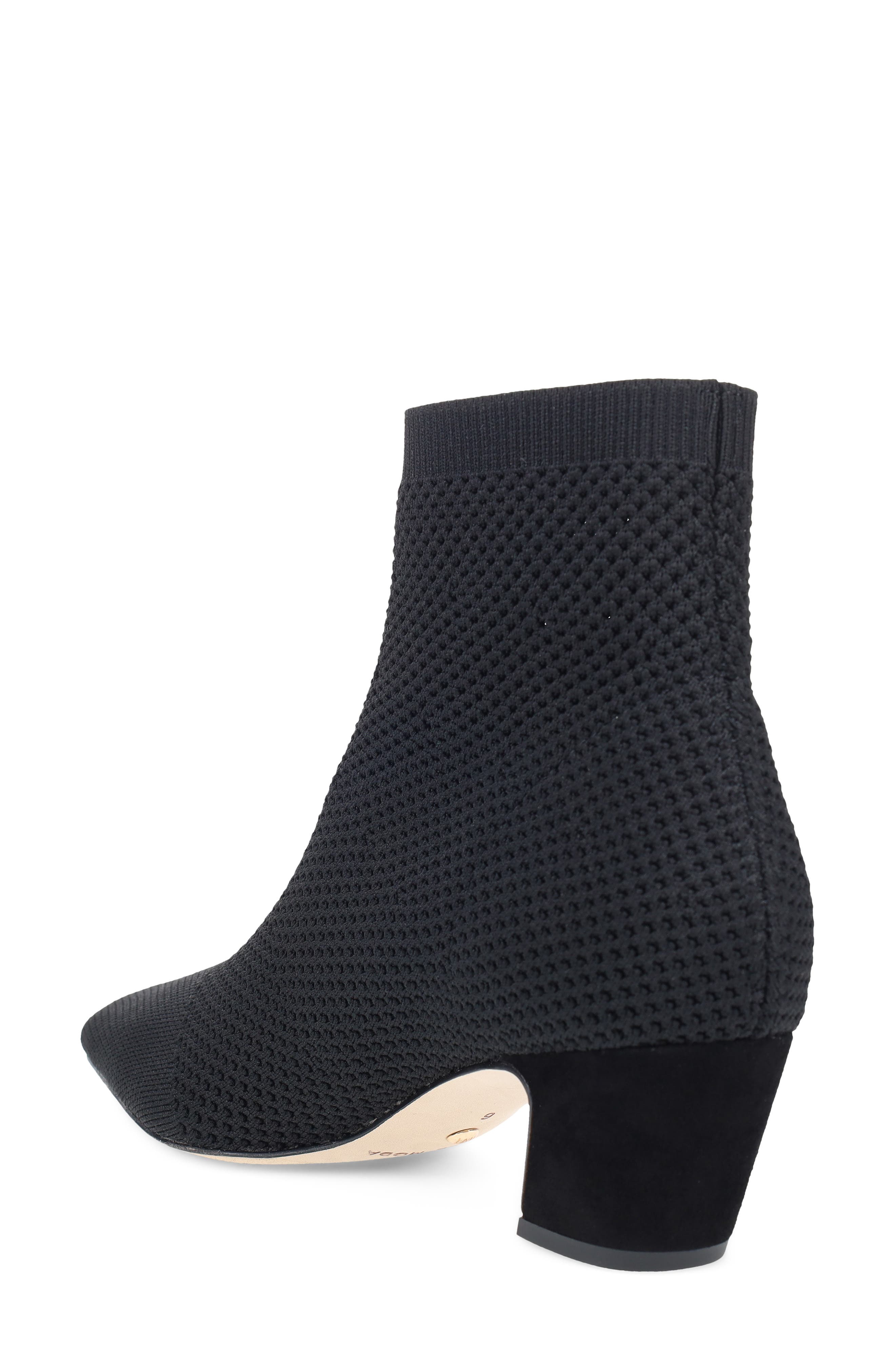 Emeli Knit Bootie, Alternate, color, BLACK