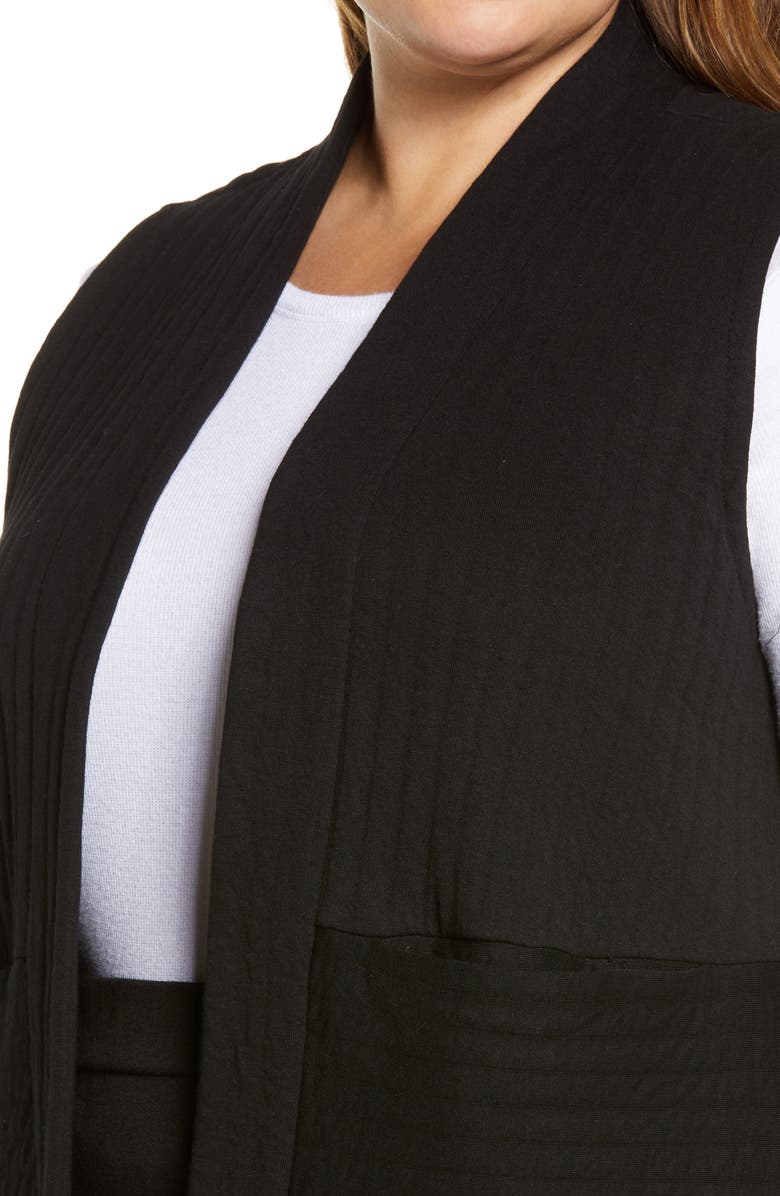 Eileen Fisher Rib Organic Cotton Vest, Alternate, color, 