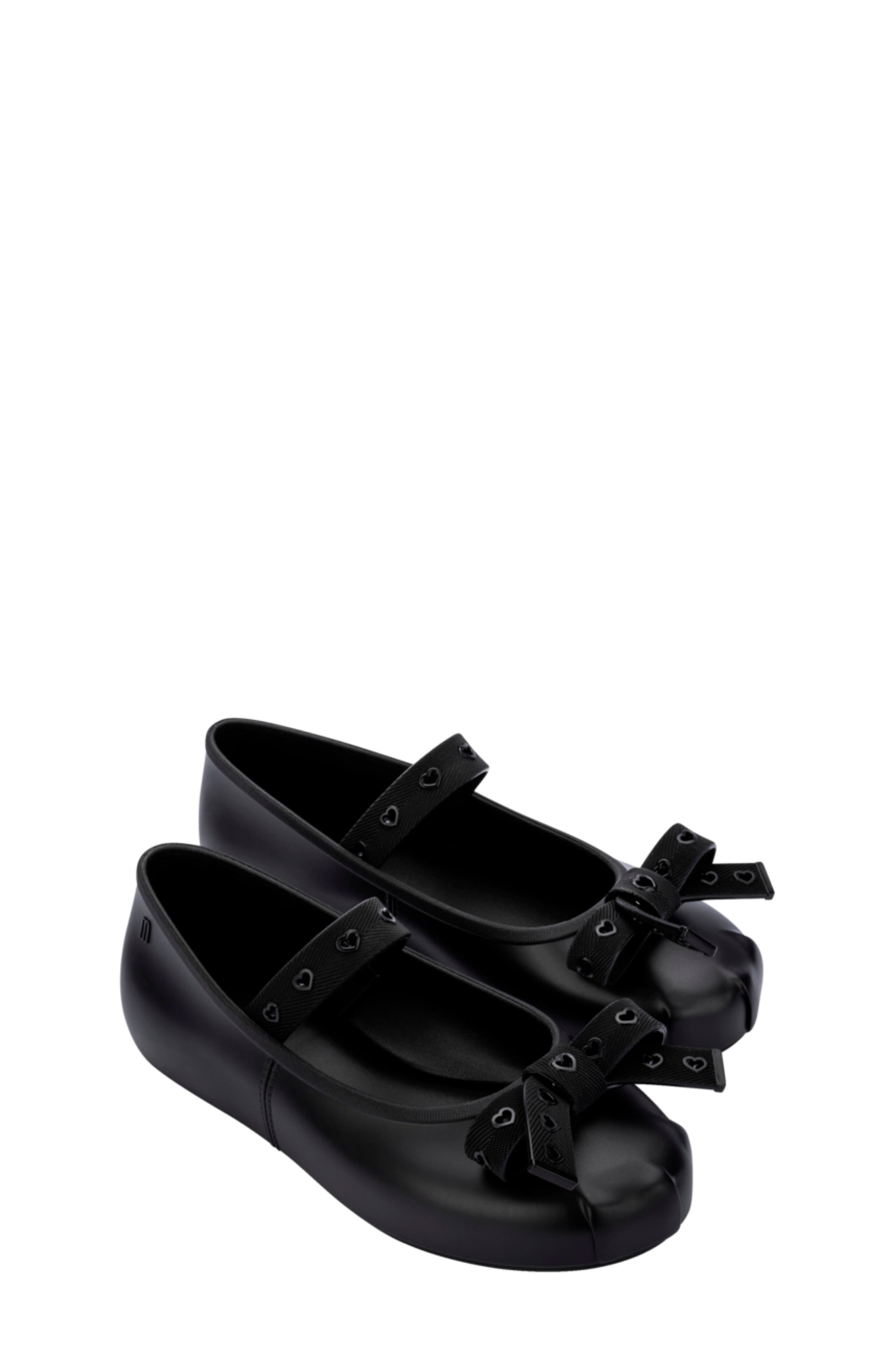 Mini Melissa Kids' Mini Sophie Crush Mary Jane Flat, Main, color, Black