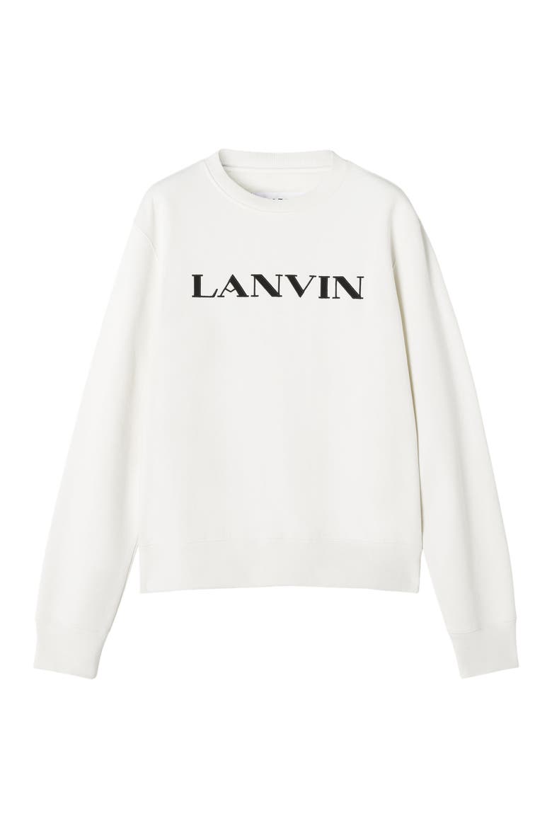 Embroidered Cotton Sweatshirt, Alternate, color, Cloth