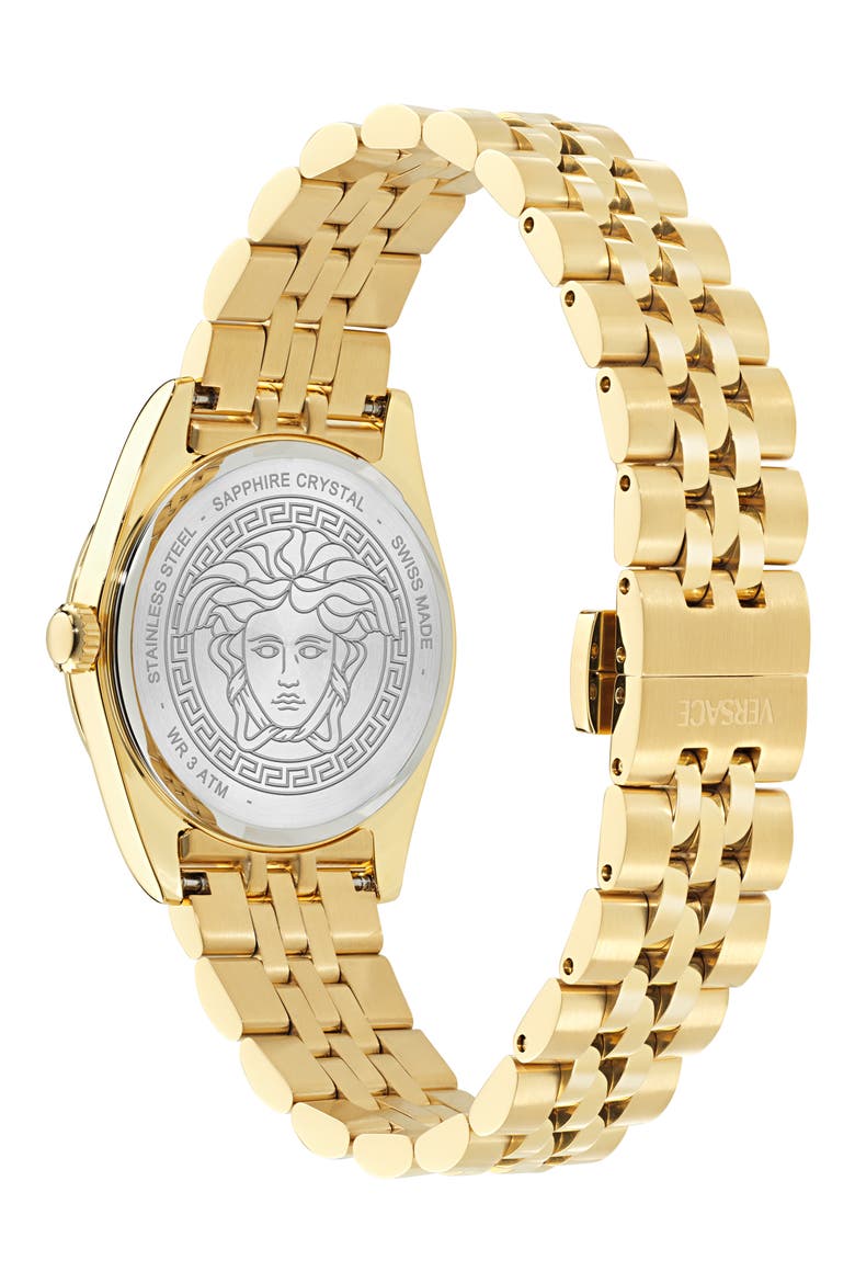 Millenyium Mother-of-Pearl Bracelet Watch, 32mm, Alternate, color, IP YELLOW GOLD