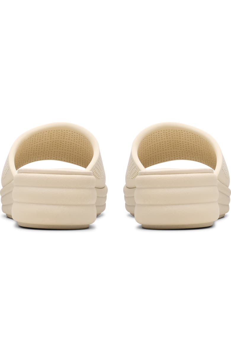 Clarks<sup>®</sup> Drift Twist Wedge Slide Sandal, Alternate, color, Cream