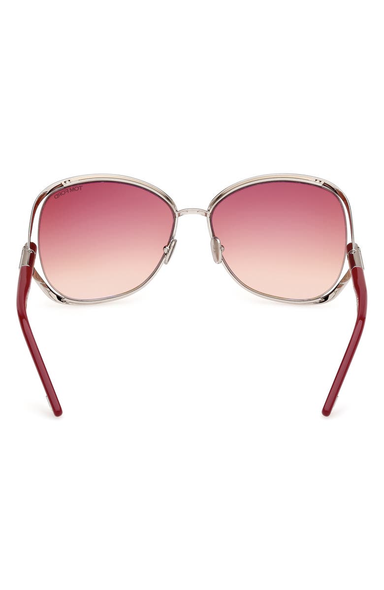 TOM FORD 62mm Round Sunglasses, Alternate, color, 