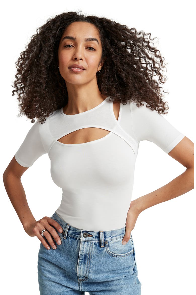 Bowen Cutout Top, Alternate, color, OFF WHITE