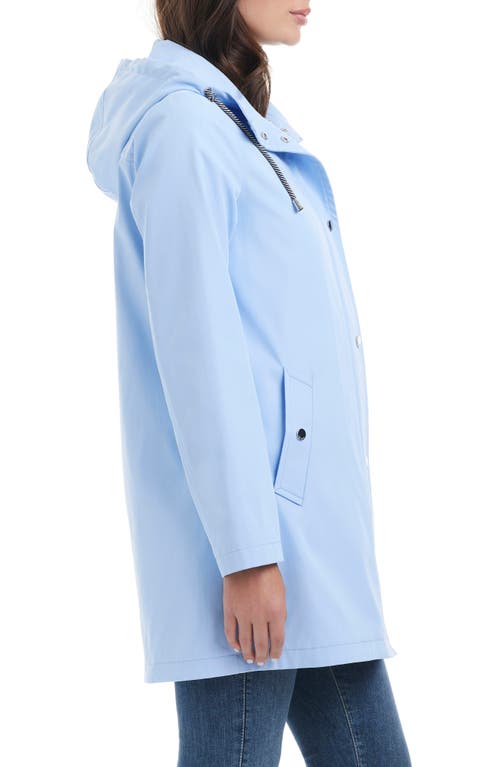 Kate Spade New York Hooded Rain Jacket In Clear Sky