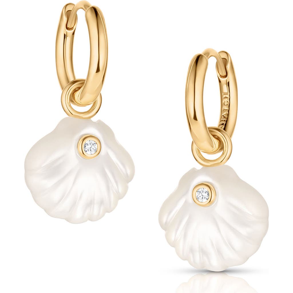 Thatch Coquille Drop Earrings In Mother Of Pearl