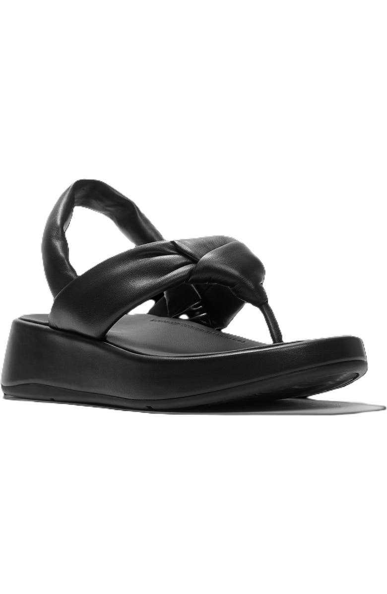 FitFlop F Mode Knot Sandals, Main, color, Black