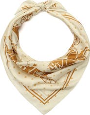 COACH Horse & Carriage Polka Dot Silk Square Scarf
